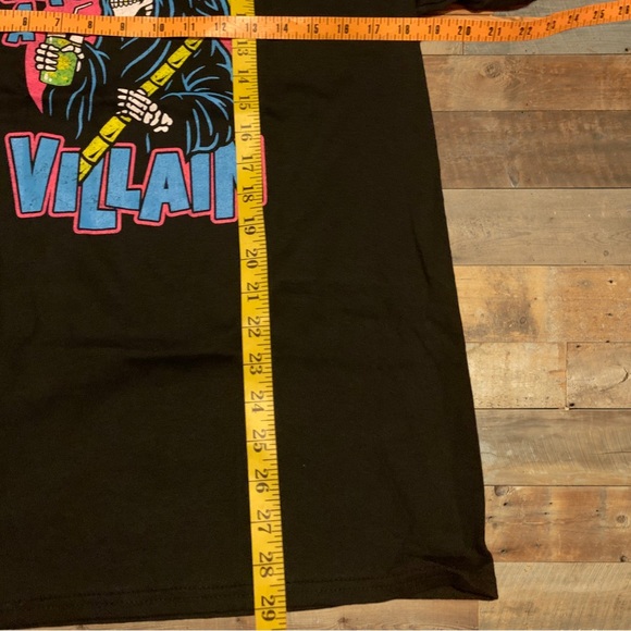 Threadless Chillin Like A Villain Shirt Zumiez Skull Grim Reaper Scene Kid Emo - Picture 2 of 5